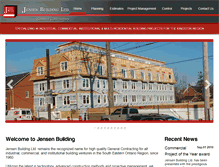 Tablet Screenshot of jensenbuild.com